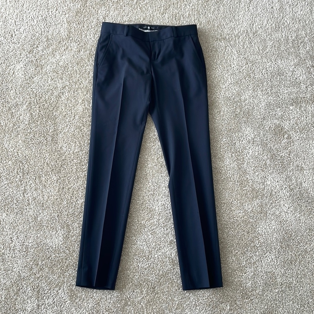 Banana republic. Womens black professional wool slacks. Size zero petite.